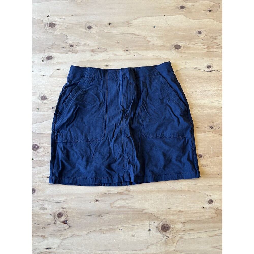 Eddie Bauer Stretch Athletic Skort Skirt Womens 6 Black Spandex Shorts Lined